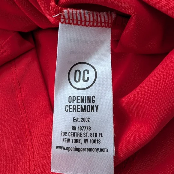 Opening Ceremony Rash Guard Medium Red - Picture 8 of 13